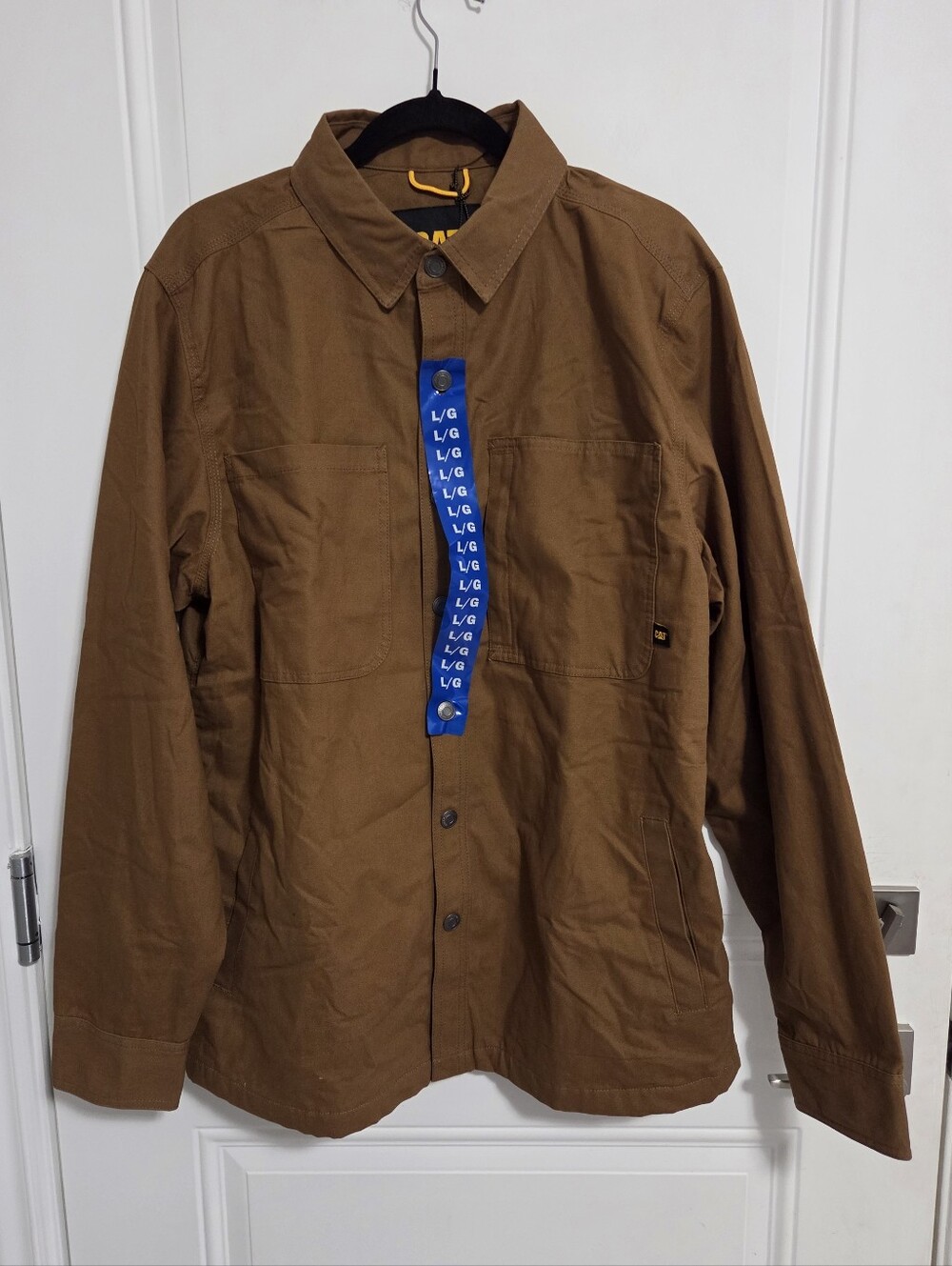 NWT - Catepillar Men's Fleece Lined Canvas Shirt Jacket - Size L